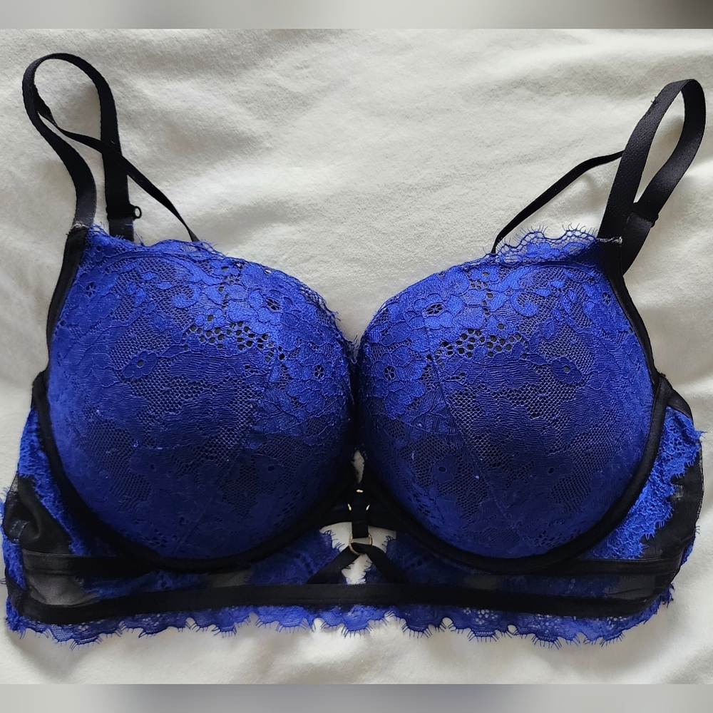La SENZA Cobalt Blue Lace Bra